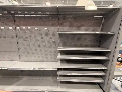 LOZIER GONDOLA SHELVING & END CAPS Retail store fixtures - almost like new Please view description f...