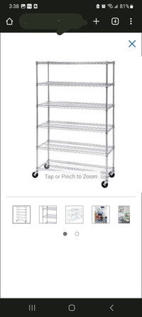 Brand new in box Commercial Grade Solid Steel wire Shelving Rack