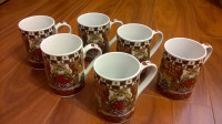 Set of 6 Christmas Mugs NEW!