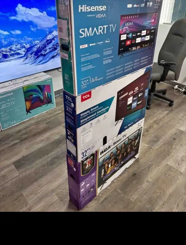 LED OLED QLED UHD 4k smart television  brand new in TVs in City of Montréal - Image 2