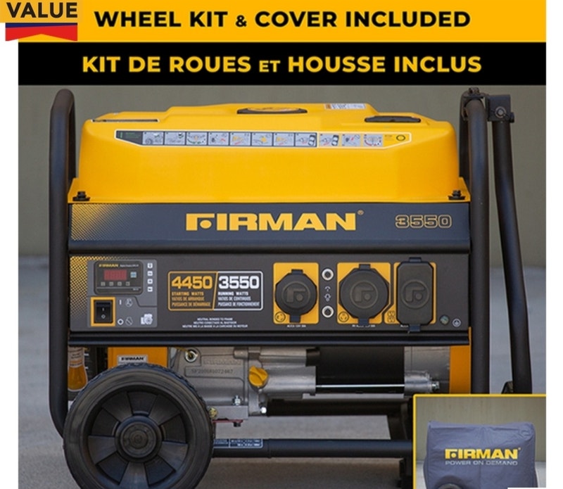 Portable Generator FIRMAN 4450/3550, never used, in box. Outdoor