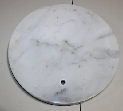 12 inches Diameter Round Marble Base White for Floor Lamp, View more