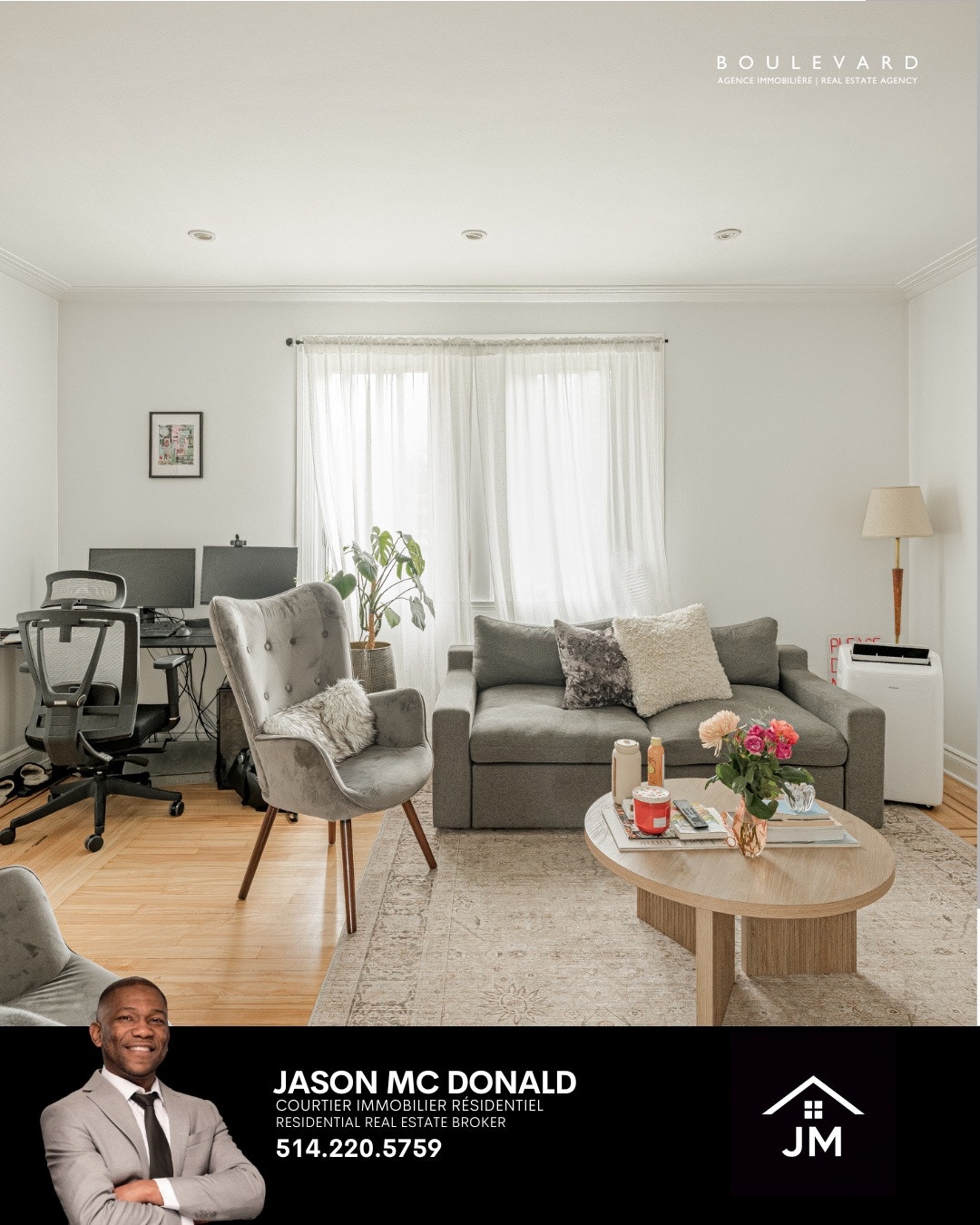 2-Bedroom + Office NDG Condo For Sale With Triple Ga — photo 2