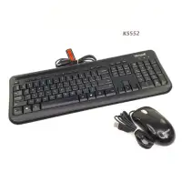 Microsoft Wired Computer Keyboard 400 W/Optical Mouse USB K5552