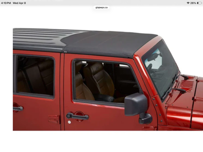BestTop Sunrider for Hardtop Jeep JK Wrangler/JK Wrangler Unlimited 2007-2018. Excellent condition....