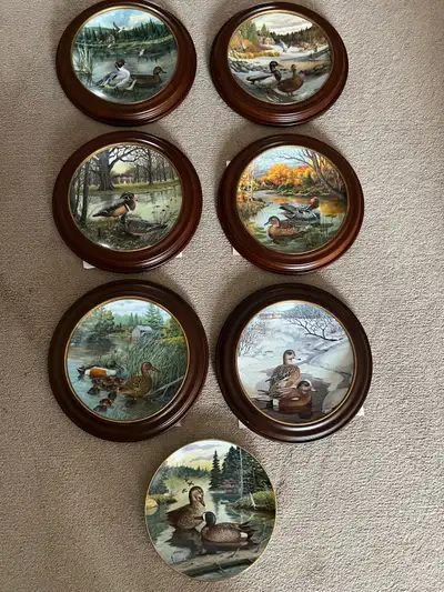 7 Collector  plates Living with Nature Jerners  Ducks, View more