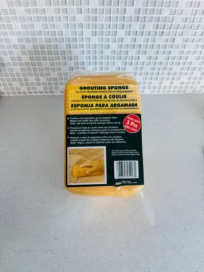 NEUF 3 Éponges pour coulis - NEW Grouting sponge, View more