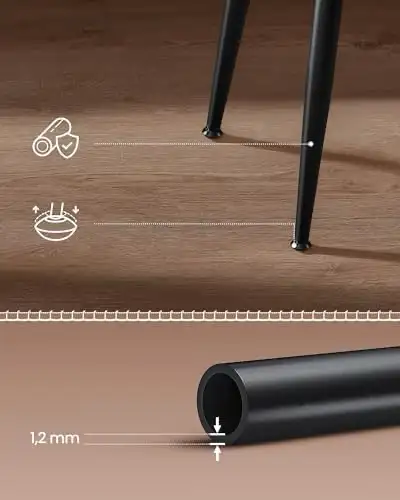 Upholstered Kitchen Chair, PU with Stitches, Modern Mid-Century, in Chairs & Recliners in Markham / York Region - Image 9