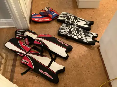 Mini Stick Goalie equipment., View more