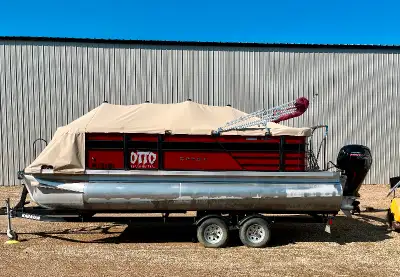 Pontoon boat for sale. Very low hours. Like new! 2021 Mercury 115 Pro XS 4 Stroke motor. Located in...