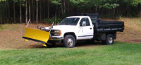 1990 gmc 4x4 3500 454 7.4L 8ft plow and dump