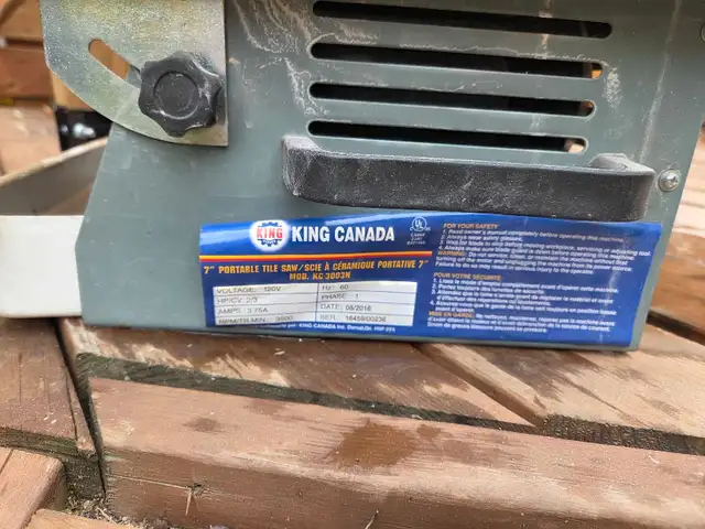 Scie pour céramique portative King Canada | Power Tools | Granby | Free ...