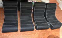 4x Folding rocker gamer chairs