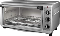 Black+Decker Extra Wide Toaster Oven,, Stainless Steel,