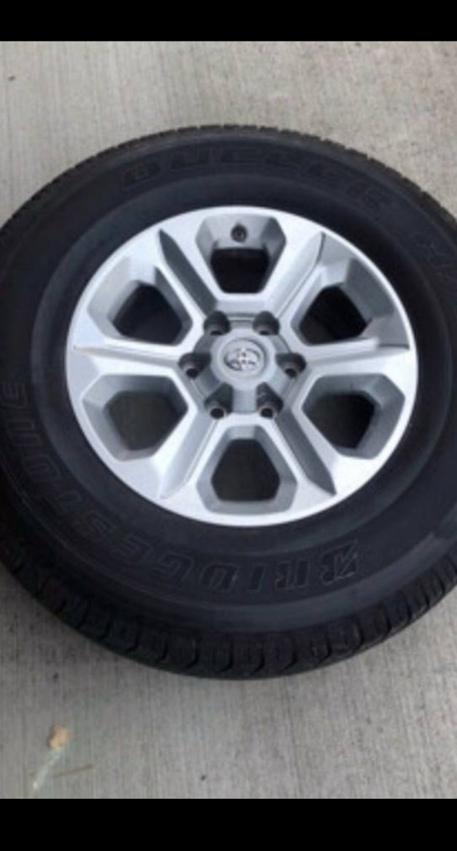 4Runner Toyota new take off alloy wheels and tires 265 70 r17 in Tires & Rims in Delta/Surrey/Langley