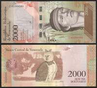TBQ’s World Currency – Venezuela [P-96] (2016) 2000 Bolivares