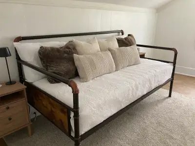 Day bed with mattress., View more