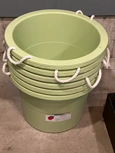 Rope handled tub bucket, View more