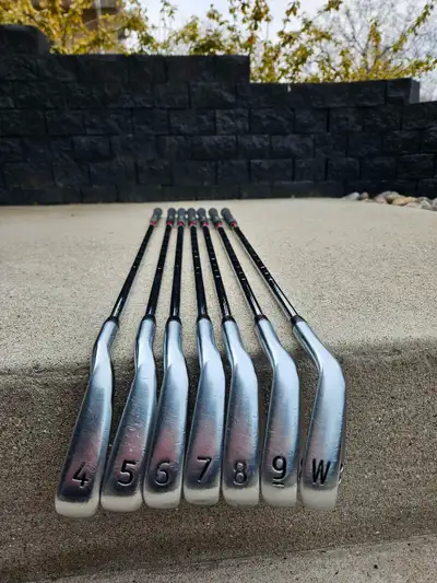 Full iron set 4-PW. Standard lie, loft and length. Grips are great and clubs are in great condition....