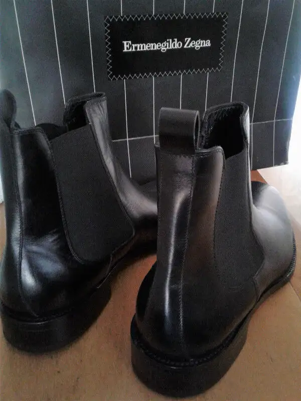 New  Ermenegildo  Zegna  leather ankle boot/Men's in Men's Shoes in Markham / York Region - Image 4