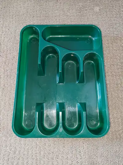 Cutlery Holder Flatware Tray Organizer - Green, View more