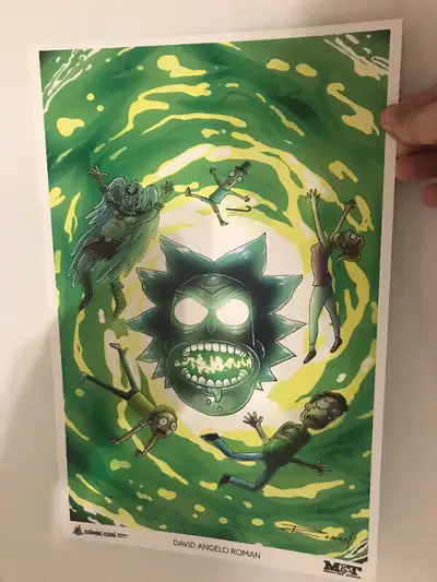 Rick and Morty print by David Angelo Roman, View more