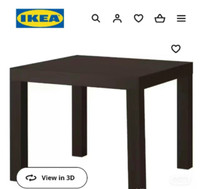 Black lack table