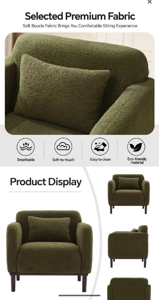 Latitude Run Gizelle Accent Chair from Wayfair  in Chairs & Recliners in Laval / North Shore - Image 8
