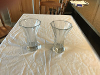 Nachtmann Crystal Flower Vases – Pair