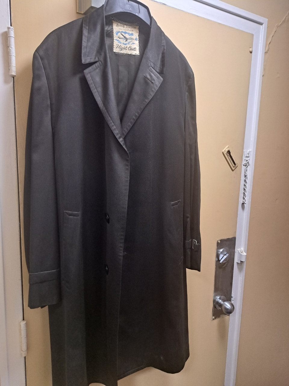 Hickey Freeman, Hickey Freeman Flight Jacket Trench Coat Rare Vintage Customized