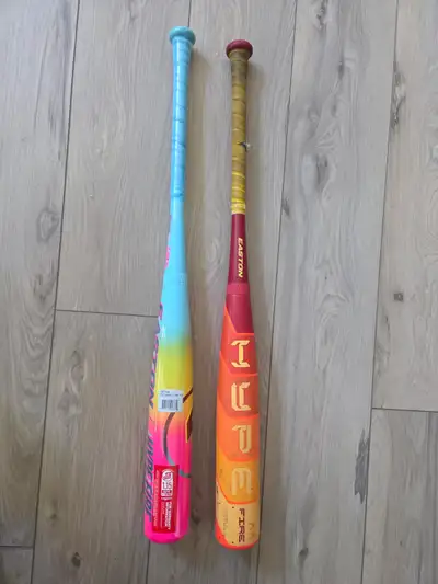 2 Easton Hype Fire - 5 USSA baseball bats, View more