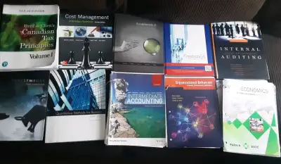 Textbooks for accounting courses at York University. All prices negotiable. All in good condition un...