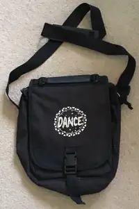 Black multi compartment adjustable strap DANCE bag