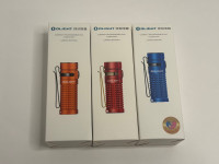 Olight Sir Baton II Orange, Blue, and Red (Limited Edition)