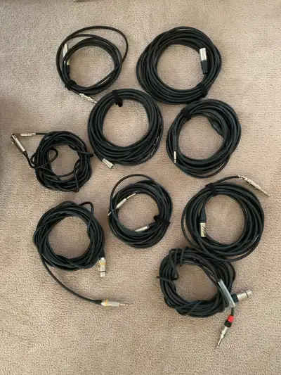 XLR to 1/4 inch Microphone Cables, View more