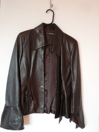 Veste en cuir femme, taille 1