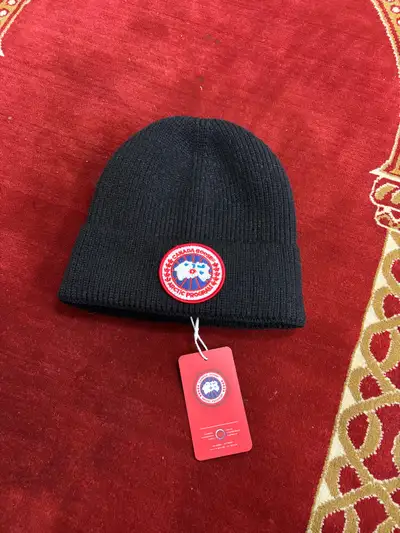 Canada Goose Black Beanie warm hat, View more