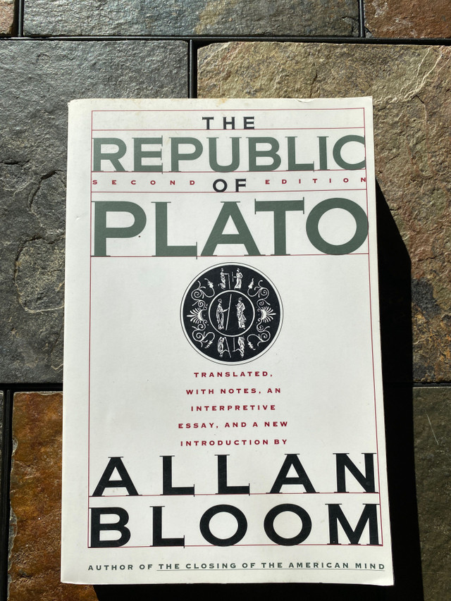 The Republic of Plato by Allan Bloom 2nd edition in Fiction in Edmonton