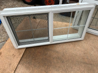 Double pane windows with PVC frame 47 1/2“ x 24“