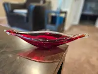 Glass candy dish