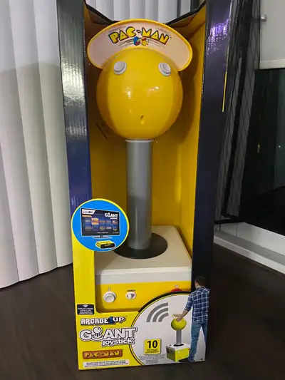 Arcade 1Up PAC-MAN Giant Joystick includes 10 Games (HDMI), View more