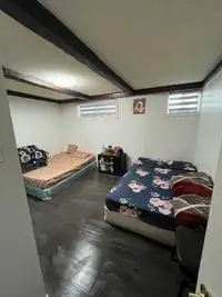 One room available for rent for indian couple or two girls .