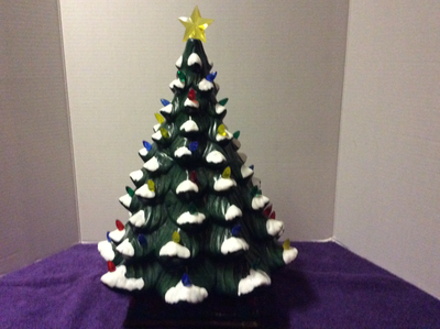 BEAUTIFUL CERAMIC CHRISTMAS TREE - BATTERY OPERATED, View more