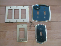 BRASS PLATED WALL PLATES - COVERS
