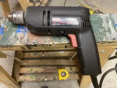 Craftsman Professional 3.0Amp drill ⅜” po. corded drill, View more