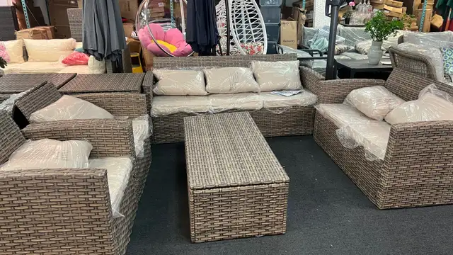 6-Piece Outdoor Sectional Conversation Set with Coffee Table – A in Patio & Garden Furniture in Markham / York Region - Image 10