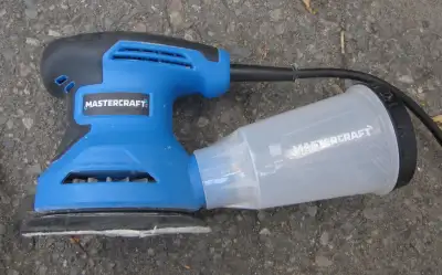 $30 Mastercraft orbital dual action sander 5" hook and loop pad, View more