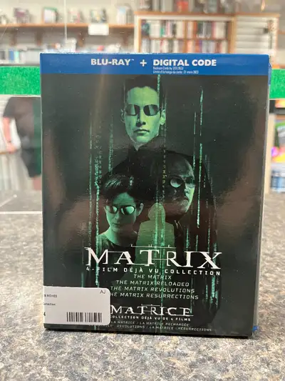 Whoa, it's the Matrix Deja Vu Collection on Bluray for $19.95 Ask about our 30% down 3 Month Layaway...