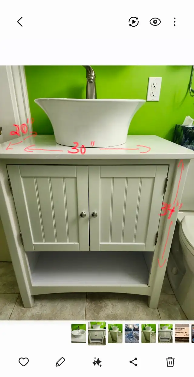 Vanity and Vessel Sink65561378776961121