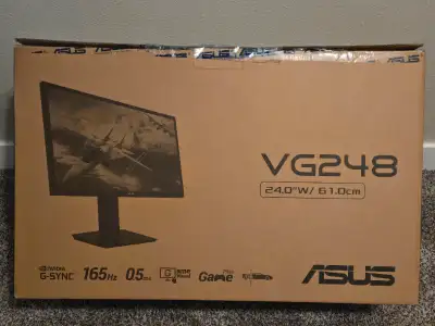 Excellent Condition No more than 15 hours of use 1920x1080p 165hz 0.5ms 24" No missing parts